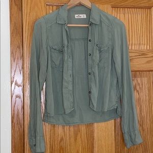 Olive green blouse